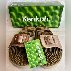 Kenkoh Champagne Sandals with Buckle